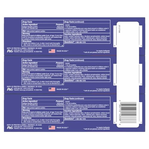 Crest 30772103388 3D White Advanced Charcoal Teeth Whitening Toothpaste thumb #2