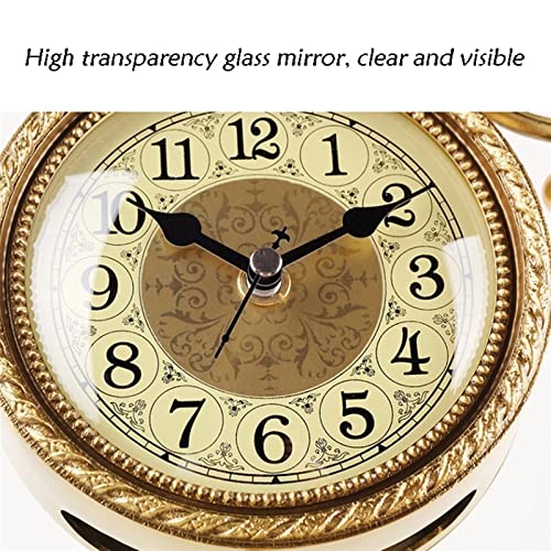 Reloj escritorio antiguo de cobre estilo europeo, el regalo de cumpleaños ideal 5