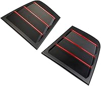 Vista 8 de Persianas laterales de plástico ABS para Dodge Charger 2011-2021 (línea roja)