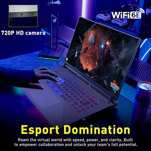 Image of ASUS ROG Strix G16 16 inch WUXGA 165Hz Gaming Laptop, AMD Ryzen 9 9955HX, GeForce RTX 5060, 32GB DDR5, 3TB Storsge(2TB SSD+1TB Docking Station Set), RGB Backlit Keyboard, Wi-Fi 6E, Win 11 Pro, Gray