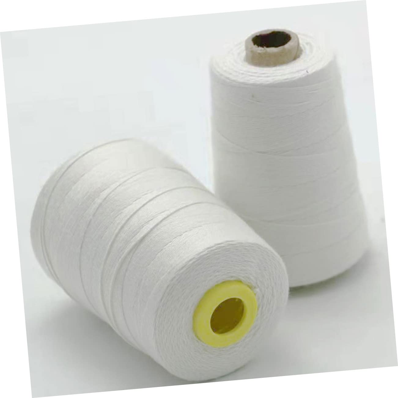 Tofficu 4stücke Polyester Nähgarn Für Nähmaschinen Quilting Und Handnähprojekte Weiß Langlebig Und Für Taschen Und Dekorationen