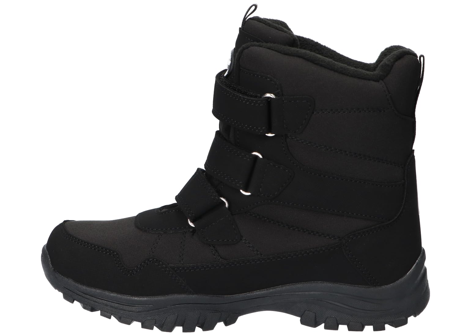 SN65 OCIEPLANE TRAPERY BUTY ZIMOWE ŚNIEGOWCE NA RZEPY BLK 37