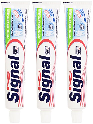 Signal - Pasta de dientes Protección anticaries - Dentífrico - 3 x 75 ml