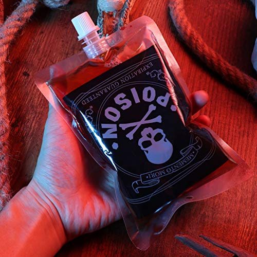 Cabilock 8 Pcs Saco de Sangue Do Dia Das Bruxas Sacos de Grau Alimentar Bebidas Suco Cocktail Saco d