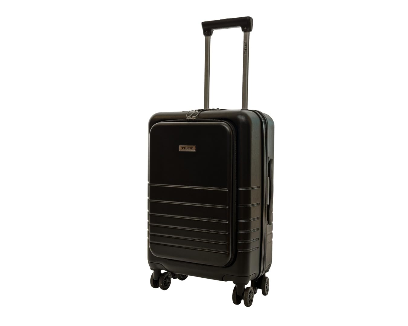 Valigia Bagaglio a Mano Rigida 55x24x33 | Trolley Cabina 4 Ruote 360° | Lucchetto TSA | USB-C Ricarica | Porta Borraccia | Supporto Smartphone
