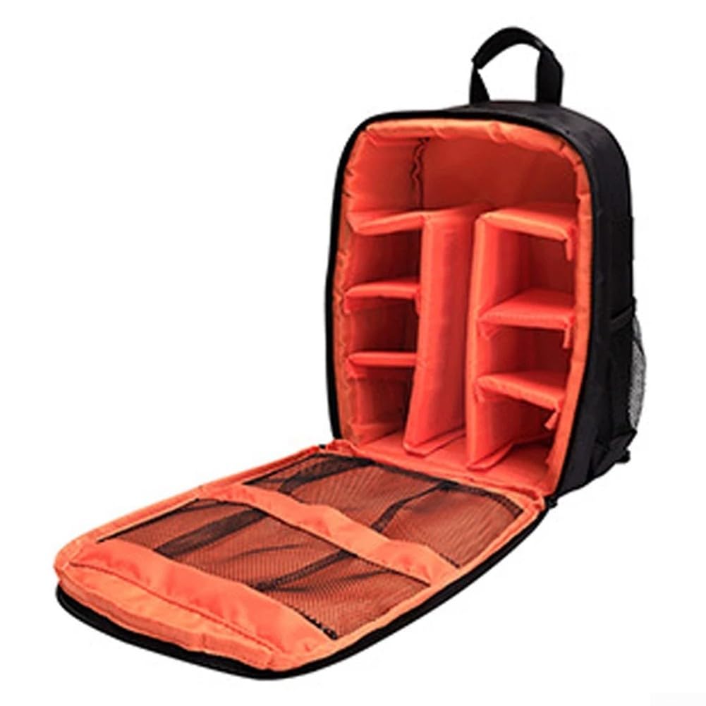 Zaino impermeabile per fotocamera DSLR con supporto per treppiede, borsa a tracolla in nylon per Canon per obiettivi Sony e Olympus, custodia da viaggio (viola)