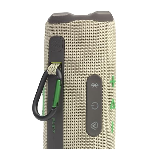 Image of JBL Flip 7 - Portable Waterproof and Drop-Proof Speaker, Bold Pro Sound with AI Sound Boost, 16Hrs of Playtime, and PushLock System with Interchangeable Accessories (Sand)