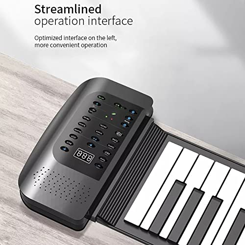 KEMNGO Piano Enroulable à 88 Touches, Clavier de Piano MIDI USB Flexible for Enfants et Adultes, Enregistrement en Un… - Les Beatles, Paul McCartney, John Lennon, RIngo Starr, George Harrison KEMNGO Piano Enroulable à 88 Touches, Clavier de Piano MIDI USB Flexible for Enfants et Adultes, Enregistrement en Un… – Image 5