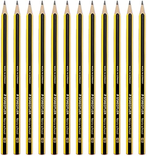 STAEDTLER WOPEX Noris School Pencils - 180N-HB Dipped - Pack of 12 - HB Grade