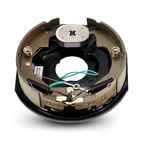 SEHNSUCHT Trailer Electric Brakes, Self Adjusting Left Electric Brake Assembly 4-Hole Mounting 10" x 2.25" for 3500lb Axle