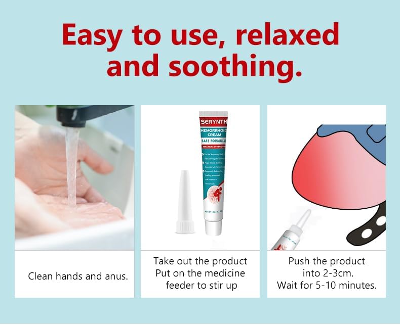 Hemorrhoid Cream for Men and Women, with Lidocaine and Phenylephrine HCl, Provides Fast Relief from hemorrhoid discomfort. Naturally formulated for Hemorrhoids and fissures (0.7 oz) - Image 6