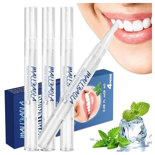 4 Pièce Stylo Blanchiment Dents,Gel Blanchiment Dentaire Professionnel, Blanchisseur de Dents, Kit de stylo Blanchissant pour des Dents Éclatantes, Blanchisseur de Dents Instantané qui Élimine Taches