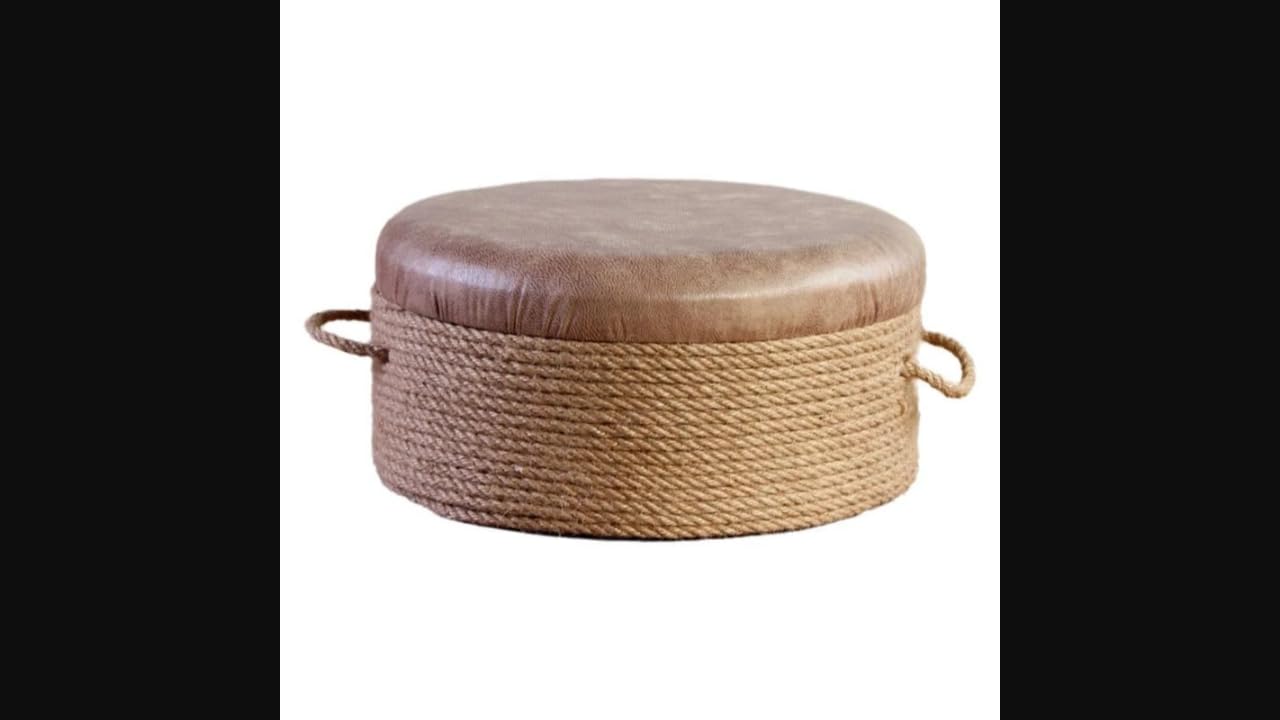 Enakshi® Kids Wooden Step Stool, Rustic Foot Stool, Small Round Bench for Home Brown 40x20cm|Home & Garden | Furniture | Sofas Loveseats & Chaises-image-37