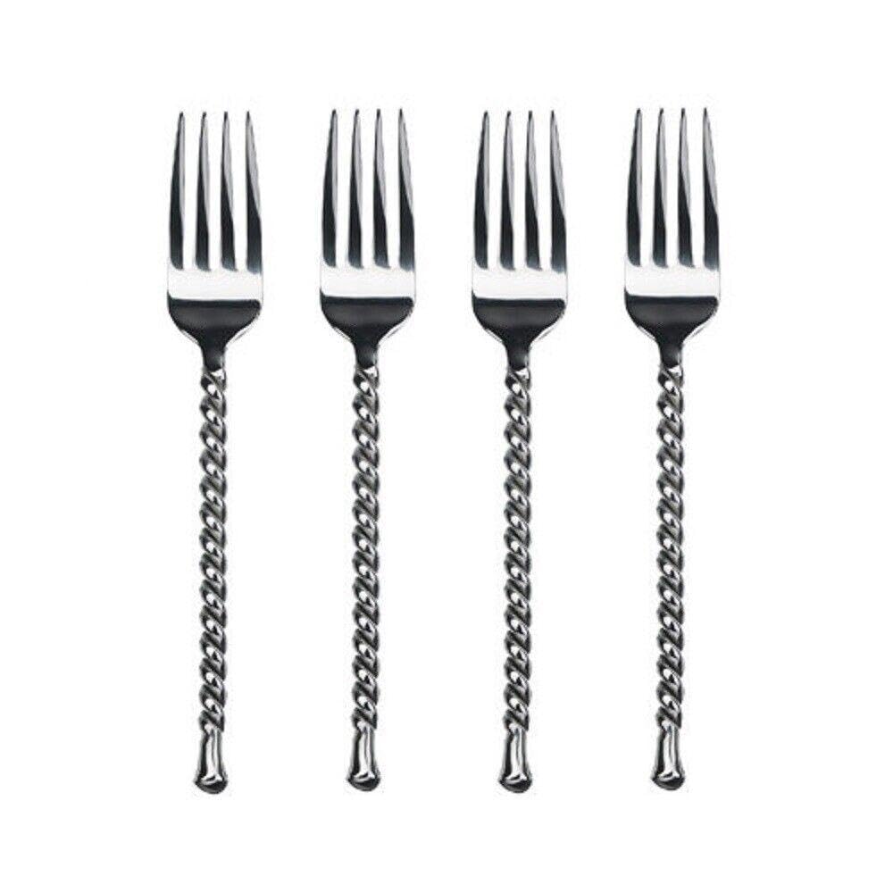 For Gourmet Settings Silver Tear 18/10 Stainless Steel Dinner Fork (Set of Four)
