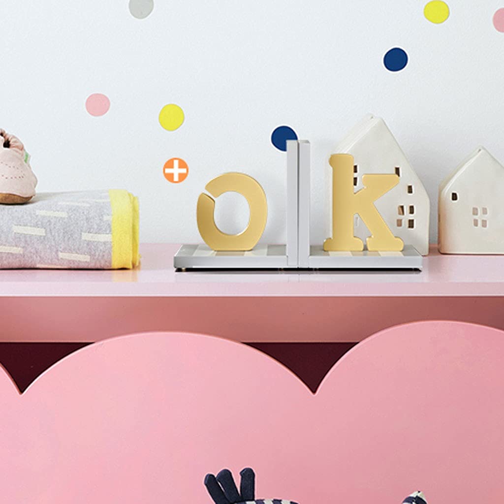 HASMI Schreibtisch deko Alphabet-Desktop-Dekoration mit europäischem Stil Buchstütze Buch zurück Kinderzimmer Bücherregal Ornamente Holzhandwerk Zubehör Decoración del hogar