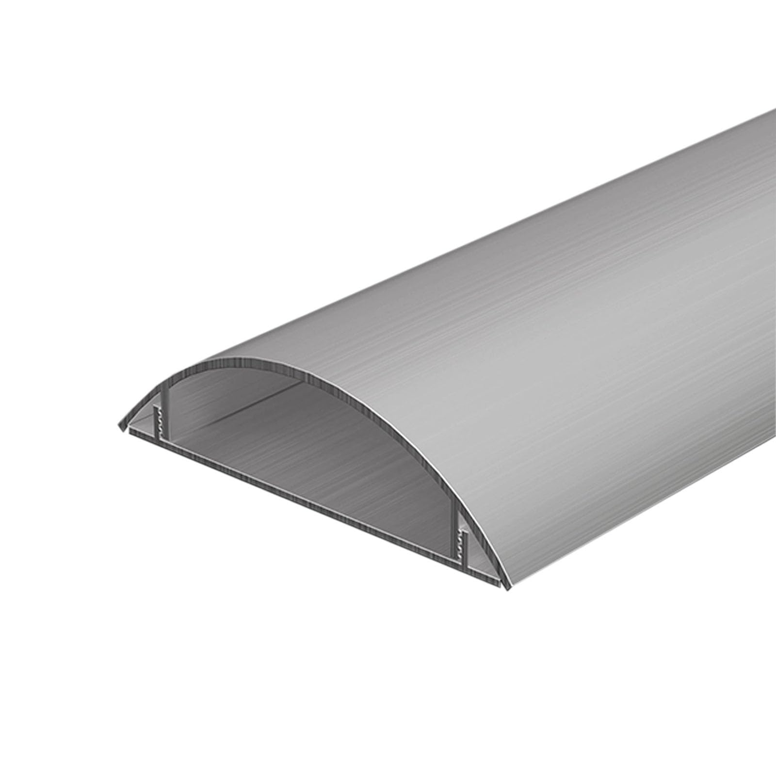 Passe Cable Sol en Aluminium Robuste et Étanche Goulotte Cache Cable Cache Cable Sol pour Mur et Sol de Chambre à Coucher(29 * 8mm/1.1 * 0.31in)