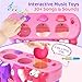 YEGEER Toys for 1 2 3 Years Old, Interactive Feeding Toy with Music, Montessori Toys for Boy Girl, Musical Cause and Effect Game for 12+ Months, Christmas Birthday Gifts for Baby Toddlers Age 1-3