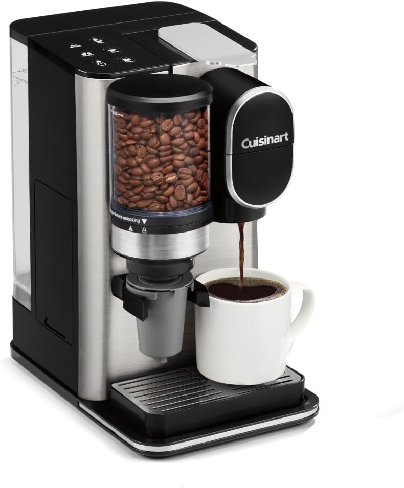 Cuisinart Single-Serve Coffee Maker + Coffee Grinder with 8