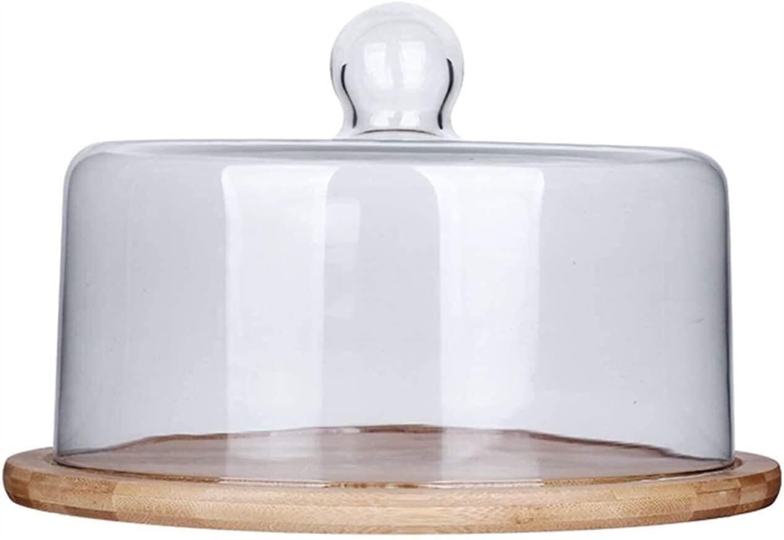 Assiette de présentation pour fruits et pâtisseries sous cloche transparente