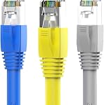 100 PCS noir CAT6A, CAT7, CAT8 Plastique RJ45 Bottes de secours de la souche de câble réseau Ethernet