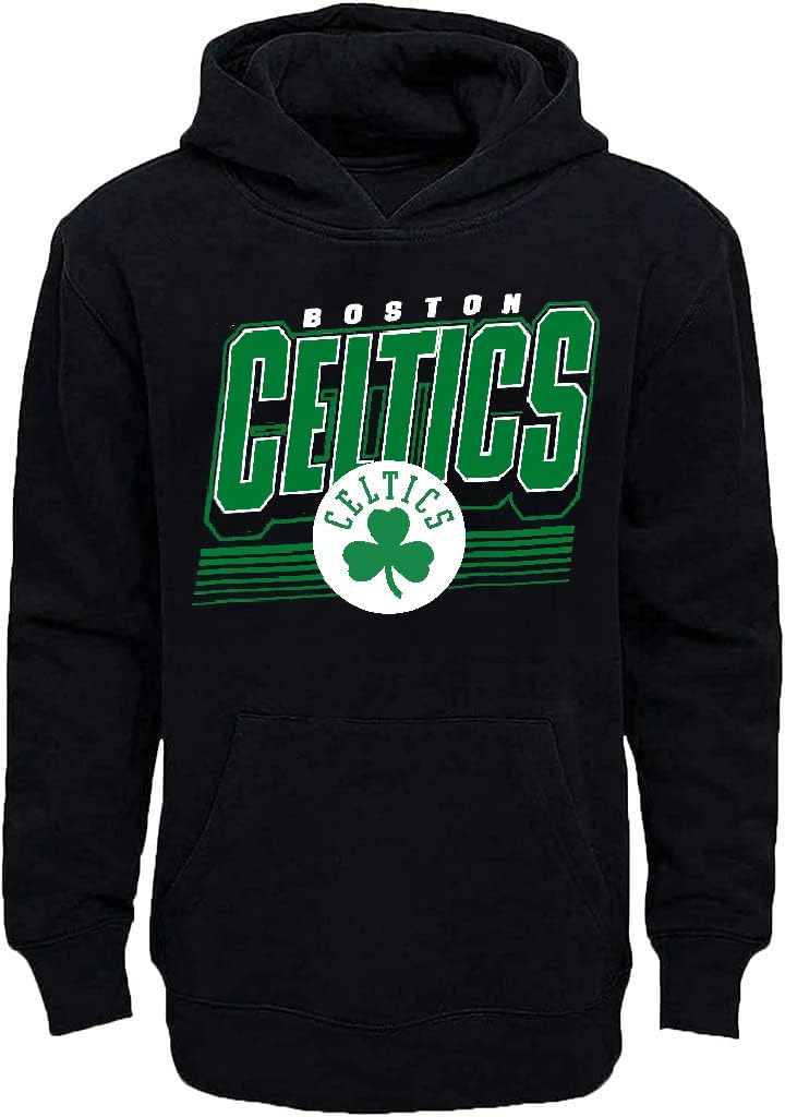 OuterstuffNBA Youth 8-20 Team Color Game Time Primary Logo Pullover Fleece Sweatshirt Hoodie