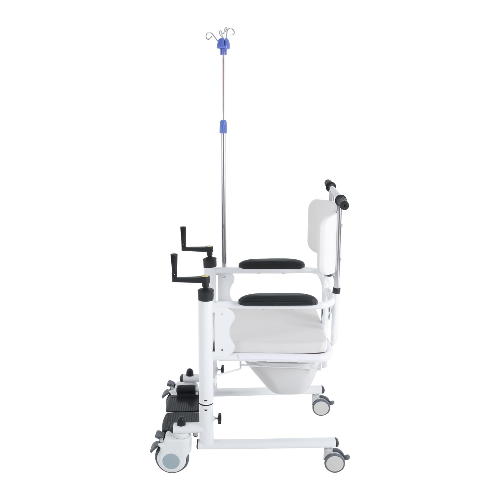 Hydrauliczny podnośnik dla pacjentów, wózek inwalidzki, wielofunkcyjny, hydrauliczny podnośnik dla seniorów, otwierane pod kątem 180°, nośność 120 kg, wysokość 43-65 cm