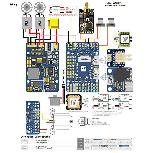 Image of Mateksys Matek H743-WLITE Flight Controller STM32H743VIH6 ICM42688-P DPS310 OSD MicroSD Blackbox F765 wse Updated H743-WLITE