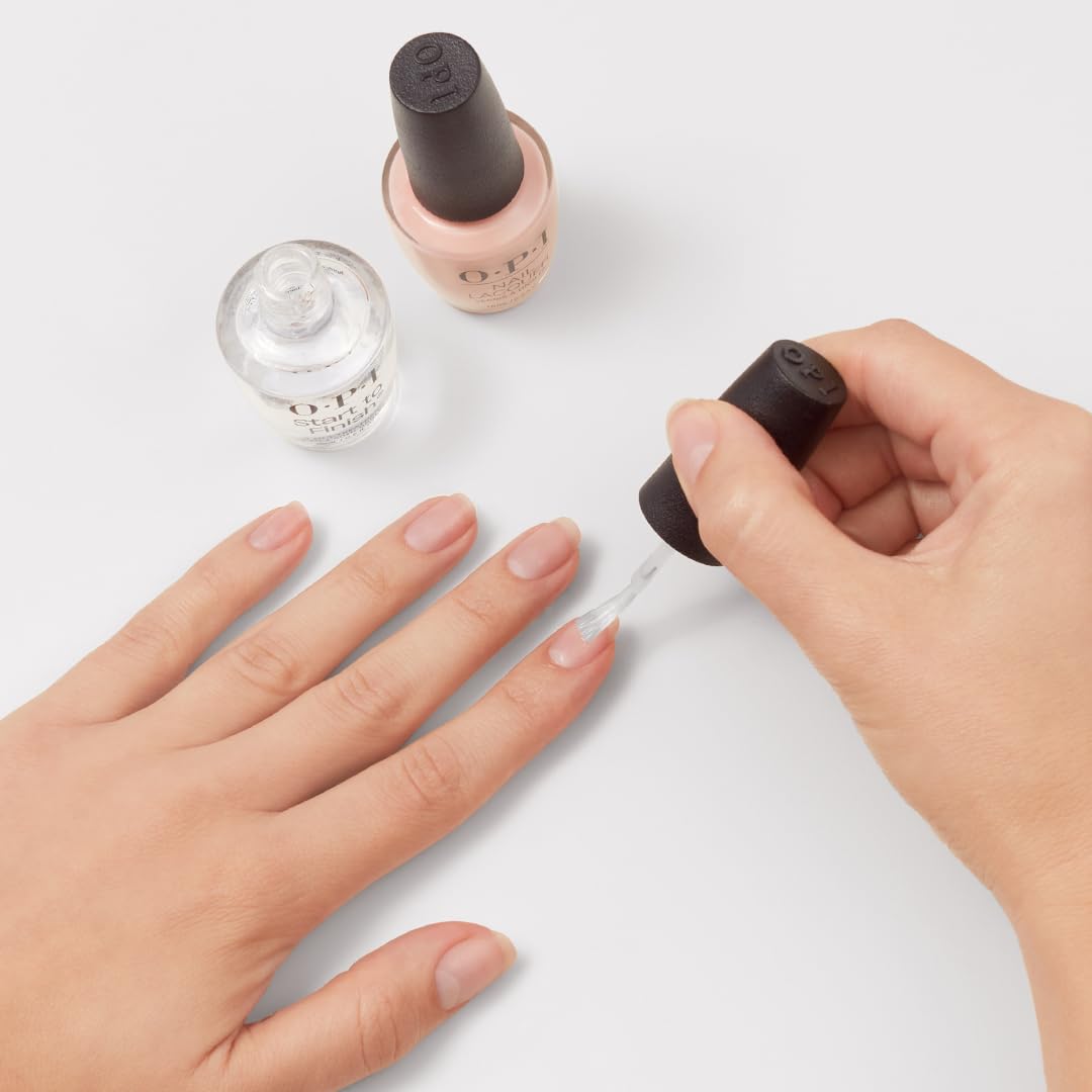 OPI Start to Finish 3-en-1 - Vernis à ongles Base Coat, Top Coat & Durcisseur - 15ml