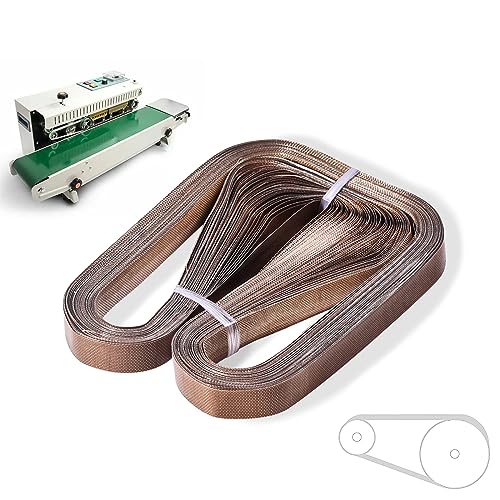 KitchenRaku 50pcs Band Sealer Belts for FR-770 Continuous Band Sealer,PTFE Teflon Tape for Automatic Horizontal Sealing Machine (750mm x 15mm x 0.2mm)