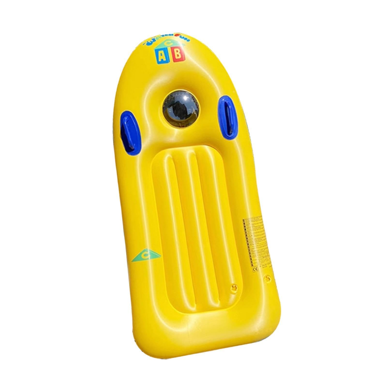 YIJU Inflatable Body Board, with Handles for Learning Swimming, Portable Surfing Board, Inflatable Surfboard for