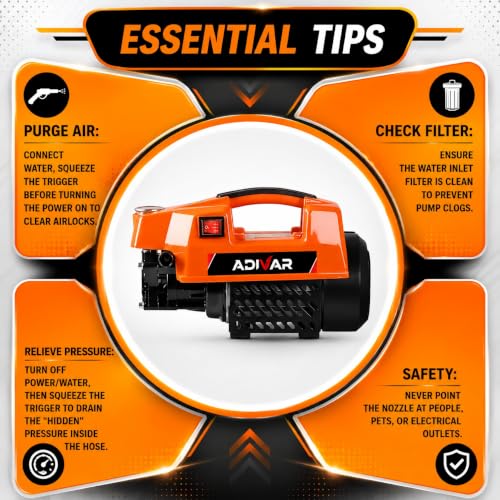 Adivar AD-200 2200W 200 Bar 8L Pressure Washer - Image 7