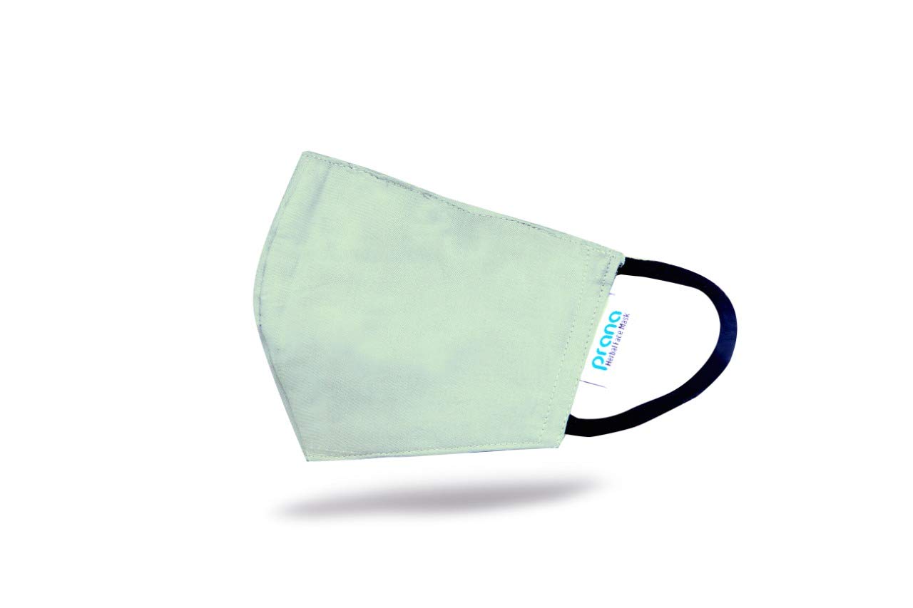 prana Reusable Aromatic Face Mask 100% Soft Cotton with Antifogging and 3 Layer Protection (Tulsi)-image-13