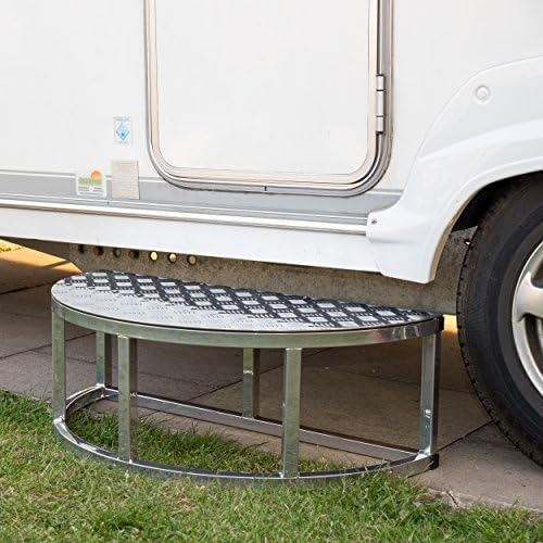 Open Half Round Caravan Step British Made