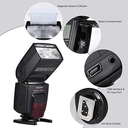 Yongnuo YN568EX TTL Flash Speedlite HSS pour Nikon D7000 D5200 D5100 D5000 D3100 - Image 6