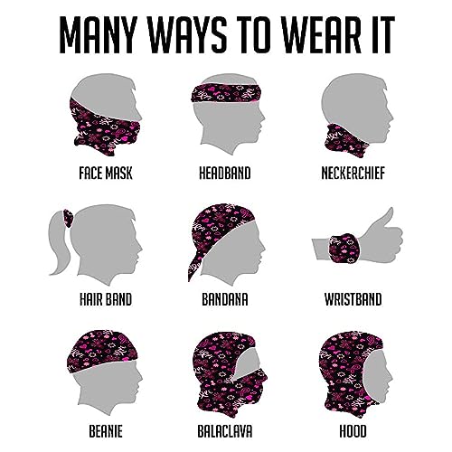 Image of Men Women Bandanas Neck Gaiter Headwrap Balaclava | Seamless Face Cover Scarf Neck Warmer Breathable Headwear for Hiking Cycling