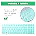 uxcell Silicone Keyboard Cover Protector for HP Pavilion 15 Laptop, Ultra Thin Protective Laptop Keyboard Cover Film Accessories, Turquoise