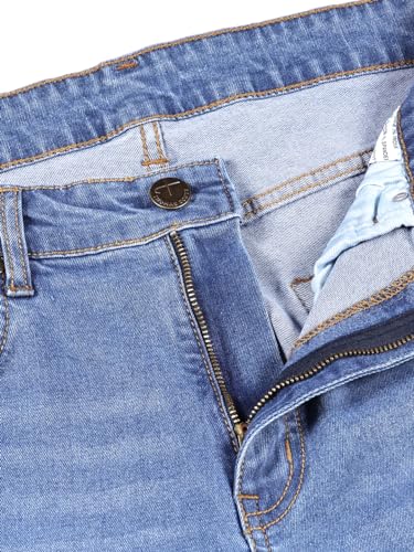 Thomas Scott Men's Mid-Rise Bootcut Jeans Light Indigo - Image 6