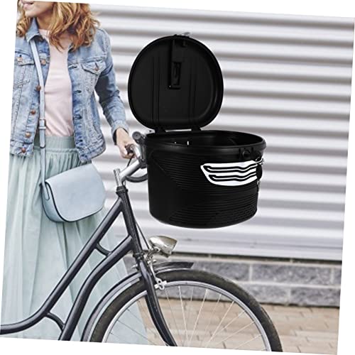 Garneck 1satz Elektrischer Fahrradkorb Mit Schloss Lockable Front Frame Storage Bikes Und Fahrräder Robuste Aufbewahrungslösung Für Helm Und Zubehör
