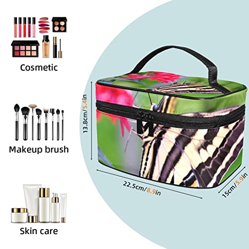 Sac de maquillage Papillon à double fermeture éclair pour voyage - 2