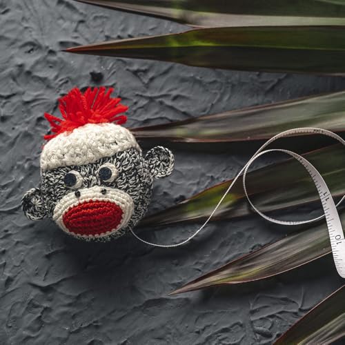 Image of Lantern Moon Sock Monkey Retractable Tape Measure - Knitting & Crochet Accessory