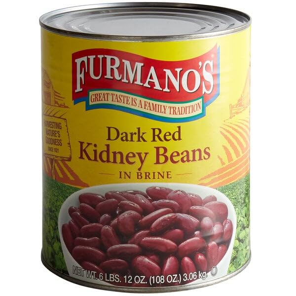 #10 Can Dark Red Kidney Beans in Brine - 6/Case
