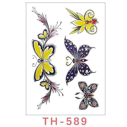 Aivoch 8 Sheets Tattoos Stickers Waterproof Temporary Fun Tattoo Waist Tattoo Cover Scar Female Tattoo Waterproof Female Belly Tattoo For Women And Girls #TOP7