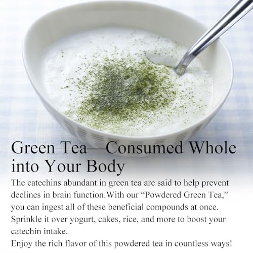 Image of ITOHKYUEMON KYOTO Uji sencha green tea leaves powder powder green tea 0.08lb bag JAPAN