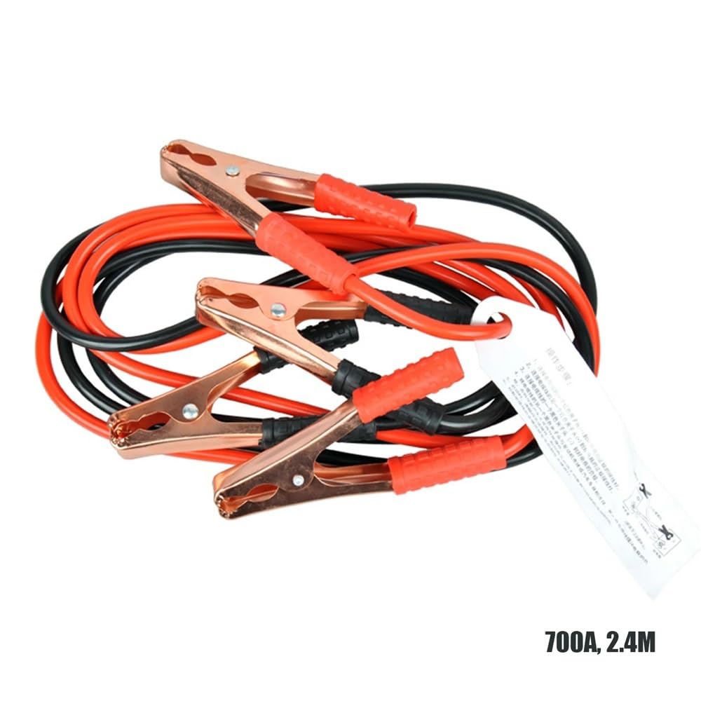 Cavi di avviamento for batteria auto ad alta resistenza, 4 m, 2500 A, cavi di avviamento, cavi di avviamento adatti for auto, furgoni, camion, linea di avviamento, cavo in rame(2000A with bag)