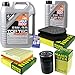 Produktbild QR-PARTS 69338066 Filter Set Inspektionspaket 6 Liter Motoröl Top Tec 4200 5W-30 MANN-FILTER Innenraumfilter Luftfilter Ölfilter