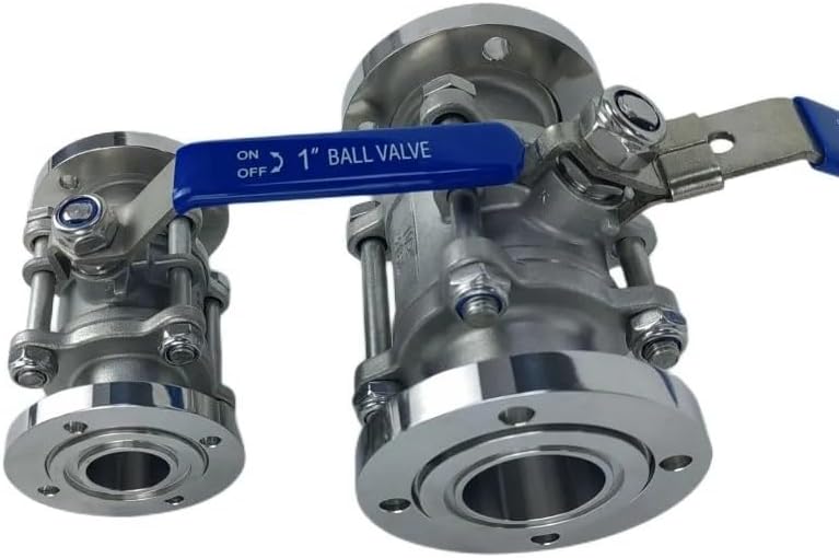 304ステンレス鋼GU真空ボールバルブスリップオンフランジ手動ボール