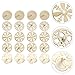 Toyvian 40 Piece Wooden Spinning Tops Fidget Crafts Party Favors for Kids 4-8 - Unfinished Wood DIY Gyroscope Bulk Kids Toys