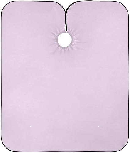 Vista 25 de Yellow Barber Cloth Cape Beauty Salon Capes Waterproof, Salon Styling Capes 64.9 In x 55.1 In Rosado Perla