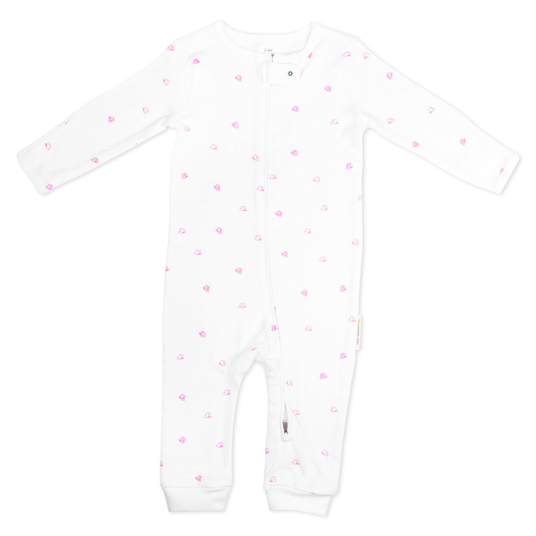 Zip-Up Footless Bodysuit – 100% Organic Cotton-image-38