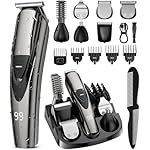 Electric Beard Trimmer for Men: 16-in-1 Professional Barber Hair Clippers - Cordless Grooming Kit - Turbo Speed & Precision Blades